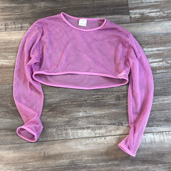 Zara girls purple mesh crop top size 12 - Picture 1 of 5